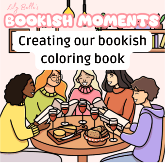 cover image of lily belles bookish moments with blog heading over the top