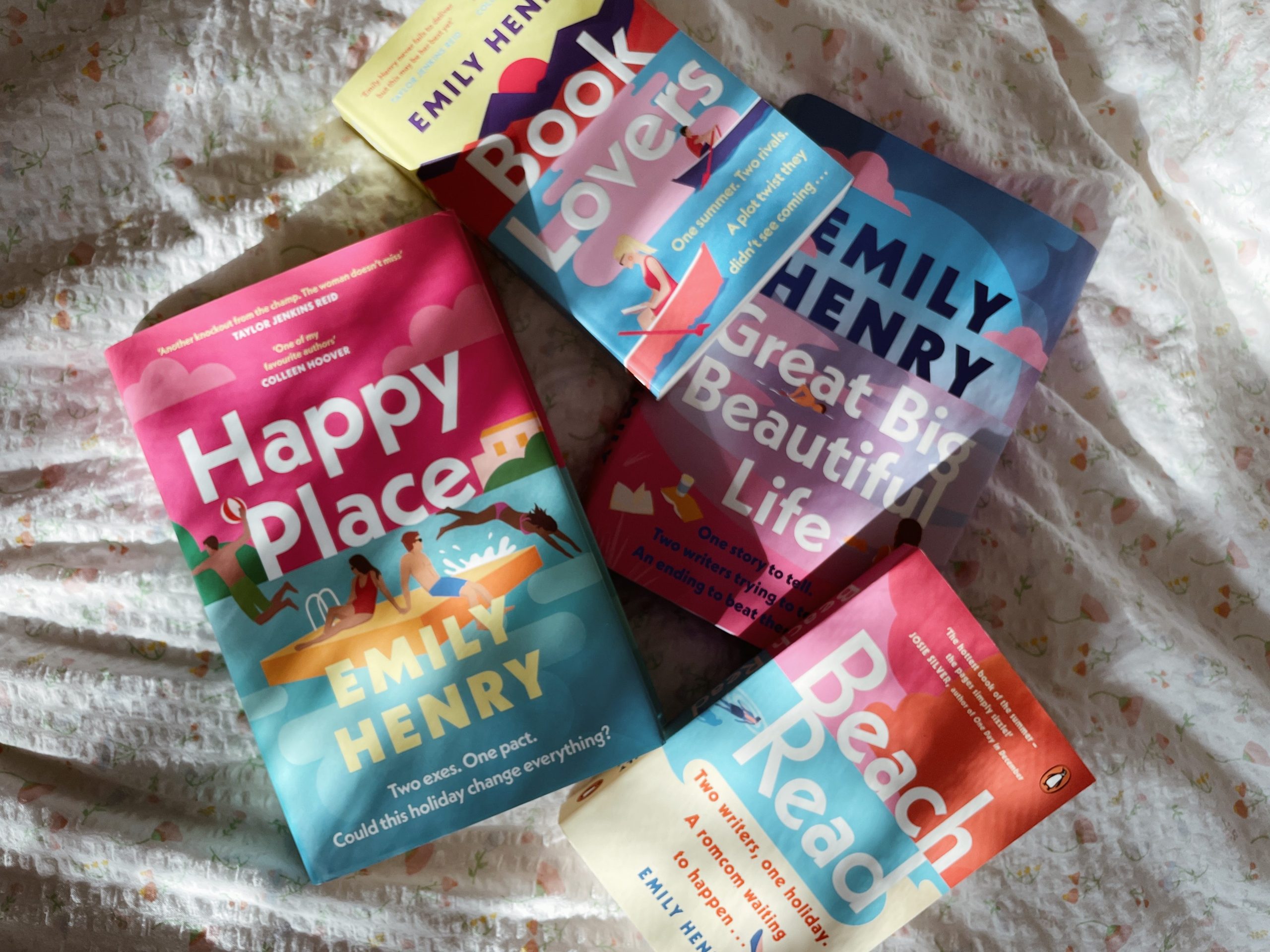 a selection of Emily Henry books